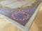 Handgestrickter europäischer Wollteppich in Hellviolett & Grau, 1920er 3
