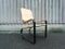 French Flat Metal & Pine Armchair, 1960s 1