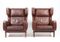 Leather Wingback Chairs from Eran, 1960s, Set of 2, Image 1