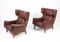 Leather Wingback Chairs from Eran, 1960s, Set of 2 4