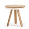 Small Oak-White Batea Tray Table by Daniel García Sánchez for WOODENDOT 1