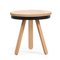 Small Oak-Black Batea Tray Table by Daniel García Sánchez for WOODENDOT 1