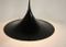Black Semi Pendant Light by Claus Bonderup & Torsten Thorup for Fog & Morup, 1960s 4