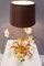 Vintage Lampe aus Messing & Murano Glas 18