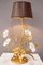 Vintage Lampe aus Messing & Murano Glas 2
