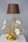 Vintage Lampe aus Messing & Murano Glas 9