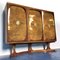 Italian Rosewood Highboard with 3 Birch Briar Root Doors by Vittorio Dassi for Lissone, 1950s 2