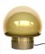 Vintage Brass & Glass Table Lamp 2