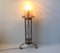 Vintage French Crystal & Brass Table Lamp, Image 3
