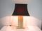 Belgian Travertine & Brass Table Lamp, 1970s, Image 7