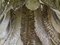 Lámpara de araña italiana de cristal de Murano en blanco y gris paloma, año s80, Imagen 4