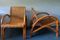 Mid-Century Bamboo & Rattan Lounge Chairs with Curved Arms, 1960s, Set of 2 1