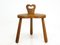 Tabouret Vintage en Chêne, 1970s 2