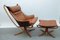 Falcon Chair and Ottoman by Sigurd Ressell for Vatne Møbler, 1970s, Image 1