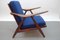 Vintage Danish Modern Lounge Chair with Curved Armrests, Image 12