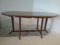 Vintage Glass and Wood Dining Table 9