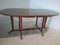 Vintage Glass and Wood Dining Table 7