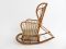 Italian Rattan Rocking Chair, 1950s, Image 2