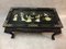 Antique Chinese Lacquered Coffee Table with Inlaid Precious Stones 1