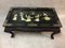 Antique Chinese Lacquered Coffee Table with Inlaid Precious Stones, Image 1