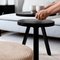 Small Black Batea Tray Table by Daniel García Sánchez for WOODENDOT 3