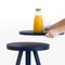 Small Blue Batea Tray Table by Daniel García Sánchez for WOODENDOT, Image 2