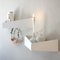 Small White Pelican Shelf with Hidden Hooks by Daniel García Sánchez for Woodendot 3