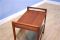 Danish Magazine Rack in Teak & Suede, 1960s 3