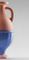 #04 Mini HYBRID Vase in Navy Blue-Light Pink by Tal Batit, Image 2