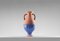 #04 Mini HYBRID Vase in Navy Blue-Light Pink by Tal Batit, Image 1