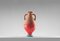 #04 Mini HYBRID Vase in Red-Turquoise by Tal Batit 1