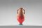 #04 Mini HYBRID Vase in Rot-Türkis von Tal Batit 1