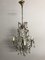 Vintage Chandelier with Pink Murano Drops 1