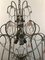 Vintage Chandelier with Pink Murano Flowers 3
