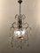 Lámpara de araña vintage con flores de cristal de Murano rosas, Imagen 2