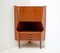 Mueble bar esquinero danés de teca de Omann Jun, años 60, Imagen 1