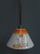 Art Deco Hanging Lamp with Glass Shade, Image 3