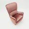 Italian Pink Velvet Lounge Chair, 1950s 2