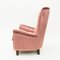 Italian Pink Velvet Lounge Chair, 1950s 6