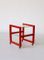 Mid-Century Italian Red Side Table, 1970s, Image 7