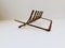 Mid-Century Brass & Leather Pipe Rest, 1950s, Image 2