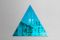 Miroir WOW Triangulaire Néon Turquoise par Dozen Design 3