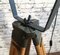 Large Vintage Gray Industrial Spotlight on Wooden Tripod 7