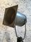 Large Vintage Gray Industrial Spotlight on Wooden Tripod 3