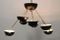 Mid-Century Italian Black Sputnik Chandelier from Stilnovo, 1950s, Image 3