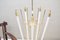 Mid-Century Brass Ceiling Lamp with Fluorescent Tubes 5