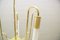 Mid-Century Brass Ceiling Lamp with Fluorescent Tubes 12