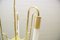 Mid-Century Brass Ceiling Lamp with Fluorescent Tubes, Image 12