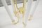 Mid-Century Brass Ceiling Lamp with Fluorescent Tubes 10
