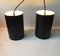 Suspensions Noires Vintage par Eila & John Meiling pour Louis Poulsen, Danemark, 1970s, Set de 2 4